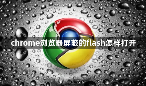 chrome浏览器屏蔽的flash怎样打开1