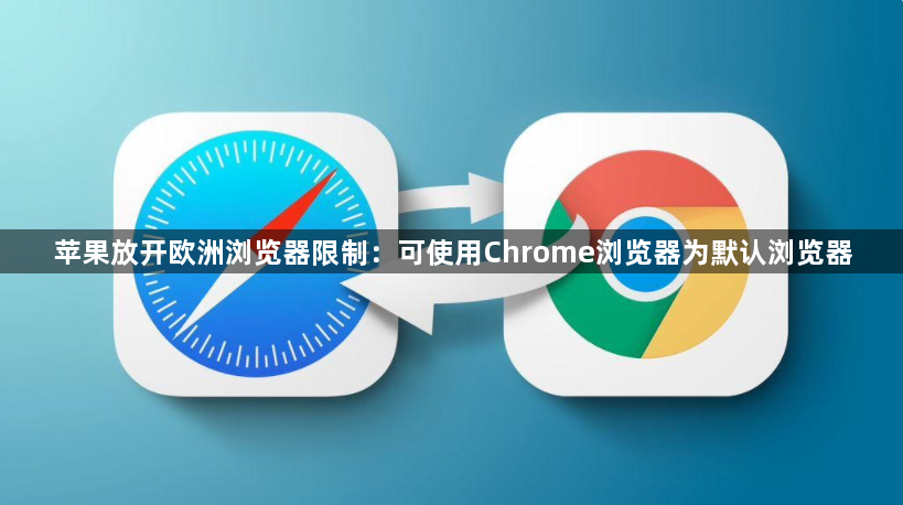 苹果放开欧洲浏览器限制：可使用Chrome浏览器为默认浏览器1