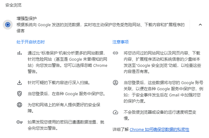 Windows系统上的Chrome安全设置6